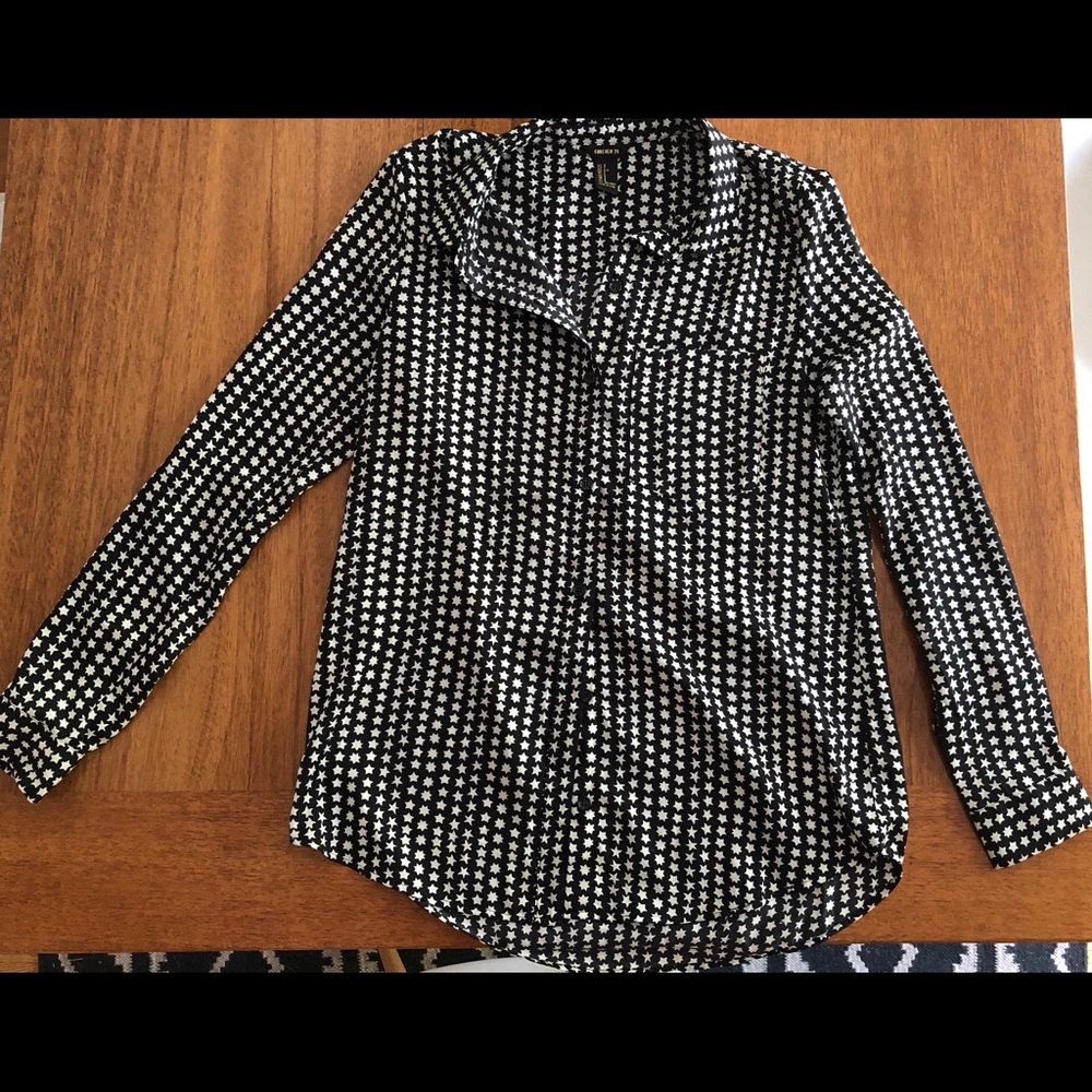 Star Print Blouse